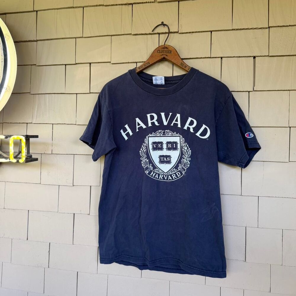 American-vintage Men's Navy and Black T-shirt